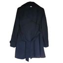 Laundry by Shelli Segal Navy Blue Trench Coat Photo 7