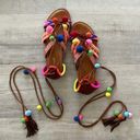 Bamboo Pom Pom Sandals Photo 0