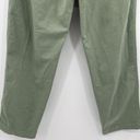 Loft Ann Taylor  Green Paper Bag Tie Waist Belted Straight Pants Women's Size 8 Photo 7