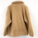 I am gia  Oversized Fleece Teddy Jacket Small Full Zip Jacket Pixie Caramel Photo 5