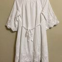 Isabel Maternity Maternity Dress Embroidered White Cotton Size Small Photo 7