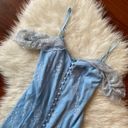 Majorelle Blue Lace Midi Dress Size S Photo 4