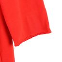 Edge Noblu Red Stretch Cotton Knot Button Raw  Collared Swing Jacket 2 L XL Photo 4