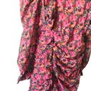 ZARA  Pink Floral‎ Draped Long Puff Sleeve Ruffle Mini Dress Size M Blogger Fav Photo 12