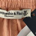 Abercrombie & Fitch Abercrombie Shorts Womens Medium Orange Linen Blend Sleep Shorts Neutral Casual Photo 2