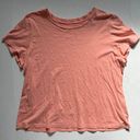 Eileen Fisher  Peachy Pink Round Neck Short Sleeve T-Shirt Size Large NWOT Photo 0