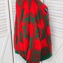 Holiday Time  Fancy Dog Checkerboard Fuzzy Ugly Christmas Sweater Red 3X Oversize Photo 3