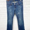 Bebe  Paint Splatter Jeans with Embellished Pockets Size 28 Photo 0