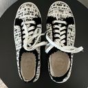 Jack Rogers  Teagan Sneakers Black and White Tweed, Size 8.5 Photo 6