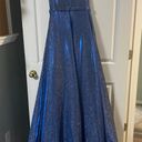 Cinderella Divine Royal Blue Metallic Dress Photo 5