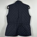 St. John’s Bay  Black Vest Lightweight Gold Buttons  Women Size Medium Photo 1