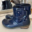 Sorel  Navy Blue Slimboot Pull On Glow rain boots NL2155-464 7.5 women’s​ Photo 3