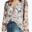 Lucky Brand SZ MD Mixed Print Peasant Top Photo 0