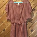 Miken red striped swim coverup dress Size L Photo 1