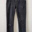 Free People  Faded Black Great Heights Fray Distressed Skinny Jeans Size 25 Photo 1