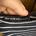 Brandy Melville Women's  Navy Striped Bodycon Dress Photo 4