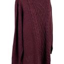 Lane Bryant  Cable Knit Shimmer Metallic Pullover Sweater in Purple Size 22/24 Photo 2