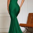 Boutique Dark Green Mermaid Prom Dress  Photo 2