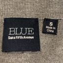 Saks 5th Avenue Blue by Saks Fifth Avenue fringed open front cardigan sweater vest S Photo 2