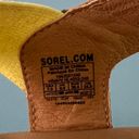 Sorel Cameron Colorblock Yellow Multicolor Leather Platform Flatform Sandals Photo 8