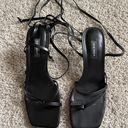 Nine West Black Strappy Heels Photo 0