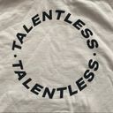 Talentless  WOMENS CIRCLE LOGO WHITE HOODIE SZ SMALL Photo 3