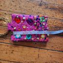 Krass&co Two's  Vintage Y2K Bracelet Wristlet Bag Pink Beaded Made in India Photo 8