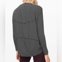 Lululemon  Back In Action Long Sleeve Hype Stripe Black White Size 6 Photo 2