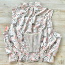 Free People New FP Movement Off The Grid Printed Utility Vest |‎ Ivory Floral M Photo 5