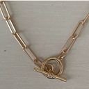 Madewell NWOT  gold chain and toggle necklace Photo 2