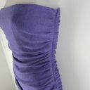 Halston Heritage  Wool Strapless Bodycon Dress Purple Size 4 Photo 3