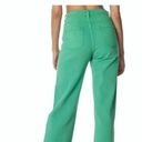 Edikted Green High Rise Waist Wide Leg Jeans Denim M 28 Photo 1