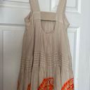 Anthropologie Tiered Cotton Maxi With Embroidery Size XS Photo 4