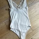 Abercrombie & Fitch Abercrombie white lace v-neck bodysuit Photo 4