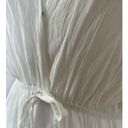 Elan  Deep V-Neck Cover-up Maxi Dress in White Photo 9