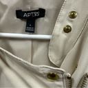 Apt. 9  Lightweight Cream Moto Full Zip Jacket Zipper Pockets Women’s Large Photo 3