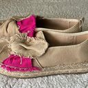 Sam Edelman  Women's 8 Cabrera Taffeta Canvas Espadrille Shoe Beige Pink Coastal Photo 3