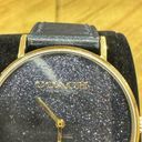 Coach New  Perry Glitter Dial and Navy Leather Strap Watch | 36mm | 14504078 Photo 2