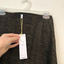 BCBGeneration NEW NWT  Pull Up Circle Skirt Black Gold Short Mini A-Line S - FLAW Photo 6