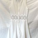 Divided H&M  | Lace Fit & Flare Dress with Appliqué Waist | White | Size: 2 Photo 1