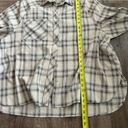 Prómesa Promesa Tan Plaid Long Sleeve Button Down Flannel Top L Photo 8