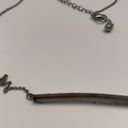 The Bar Silver and rhinestone necklace Photo 7