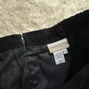 Coldwater Creek  Black Suede Faux Wrap Mini Skirt Petite Small / Medium Photo 4