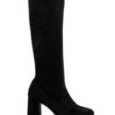 Tony Bianco NIB NWT  Toniq Platform Boot Black Stretch Suede REVOLVE sz 7.5 Photo 0