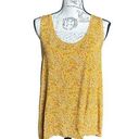 Sonoma New  Women's Favorite Scoop Neck Tank Top Yellow Mustard Floral XL NWT Photo 0