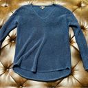 a.n.a . Women’s Knit Pullover Sweater with Sparkles, Hi-Lo Hem in Navy - Large Photo 1