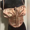 EUC L.A. Hearts Pink & Green Butterfly Corset top size small Photo 1