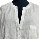 C&C California  Size XL  Top Blouse Linen White Short Sleeve Button Down Photo 1