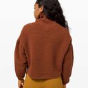 Lululemon  Peaceful Moments Mock Turtleneck Pullover Sweater - Copper | Size L/XL Photo 3