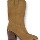 Chelsea and Violet  Fexx Suede Western Cowgirl Boots Womens Size 8 Block Heel Photo 1